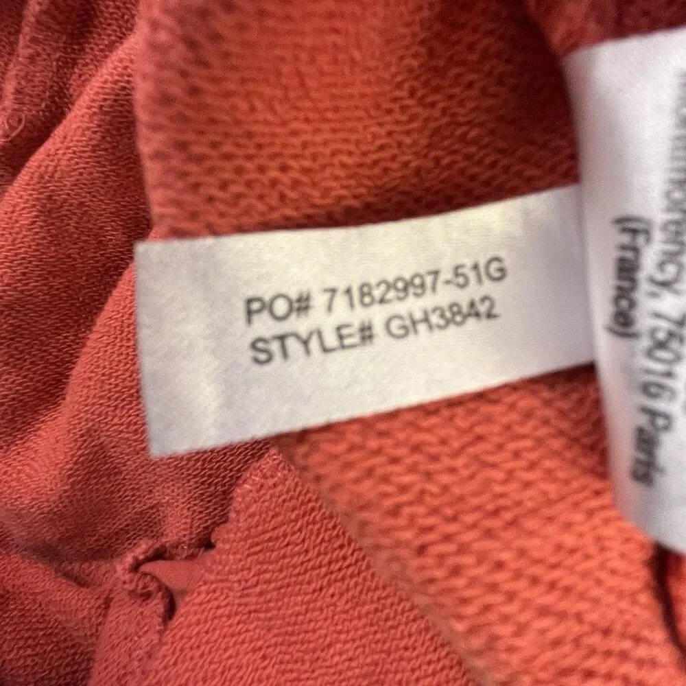 Lacoste Logo Sweat Shorts Mens M Orange Big Croc French Terry Athletic Pockets - Picture 11 of 14